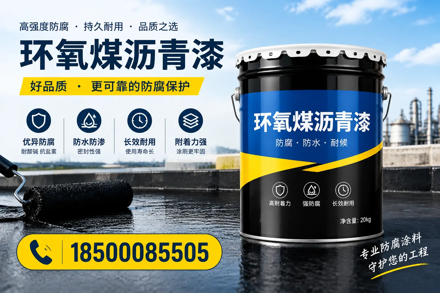选择环氧煤沥青漆的五大理由，甘南客户必知